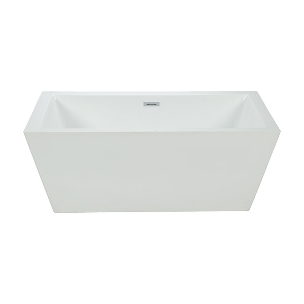 66’’ rectangular 1 piece freestanding bathtub