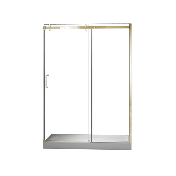 Porte de douche 48'' en laiton brossé