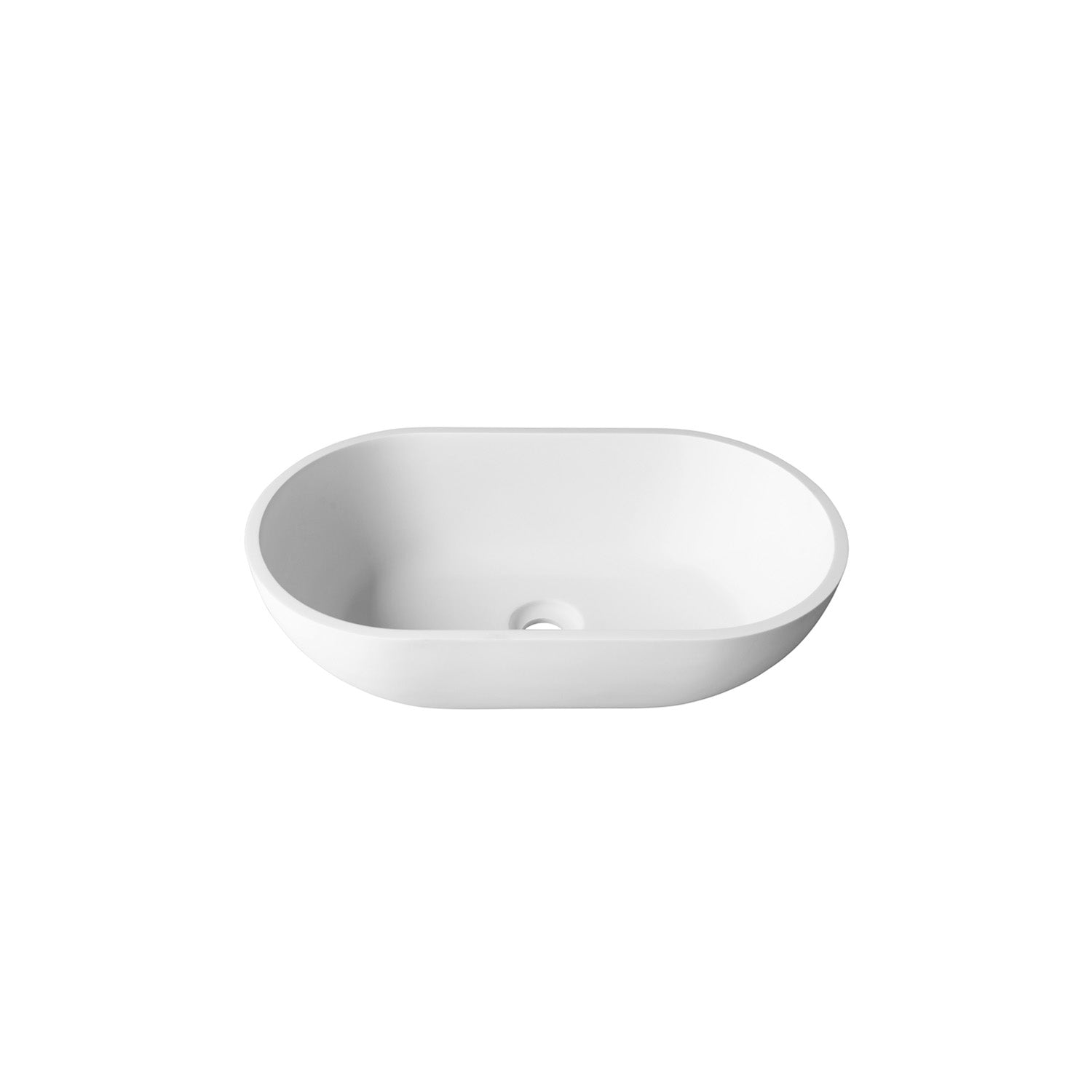 Agua Canada | Frederico 12''X22'' Oval Solid Surface Vessel Sink