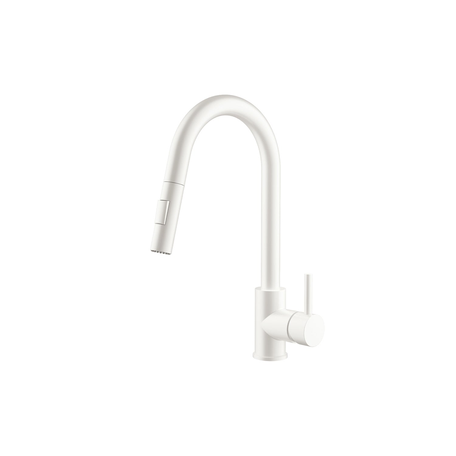 Agua Canada | Monroe-w Matte White Pull Out Kitchen Faucet