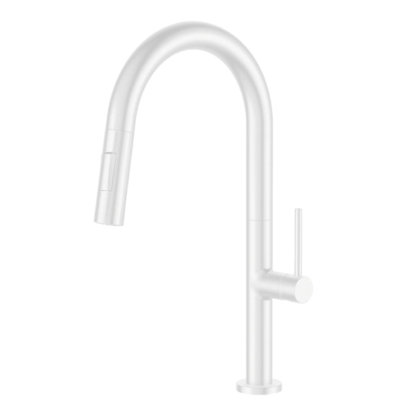 Pull Out Kitchen Faucet Matte White