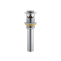 3600R Pop Up Drain With Overflow (Chrome)