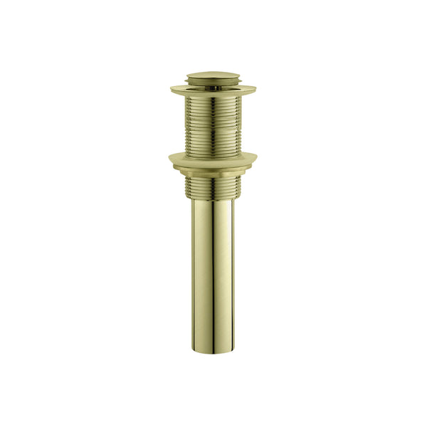 Pop Up Drain Without Overflow Brushed Brass (Gold)