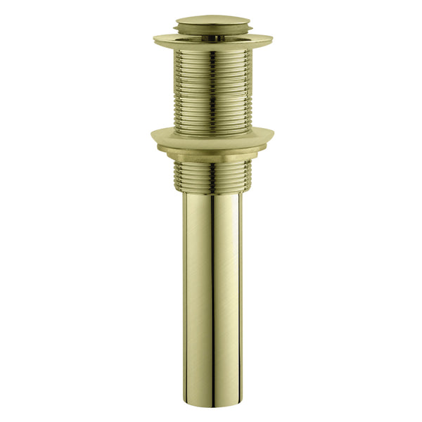 Pop Up Drain Without Overflow Brushed Brass (Gold)