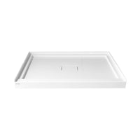 Andrea3648-M 36"x 48" alcove installation smooth shower base in glossy white