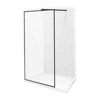 Alberto4279-BK-Online MATTE BLACK FIXED SHOWER PANEL 42''x 79''