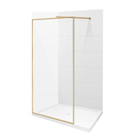 Alberto4279-GD-Online BRUSHED BRASS (GOLD) FIXED SHOWER PANEL 42''x 79''