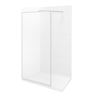 Alberto4279-W-Online MATTE WHITE FIXED SHOWER PANEL 42''x 79''