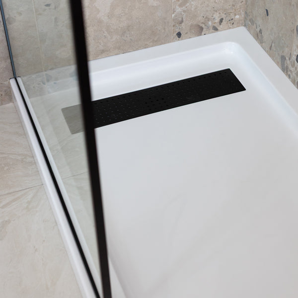 Aleka-LI 32"x 60" alcove or corner installation smooth shower base
