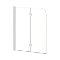 Glass Bathtub Screen in Brushed Nickel finish