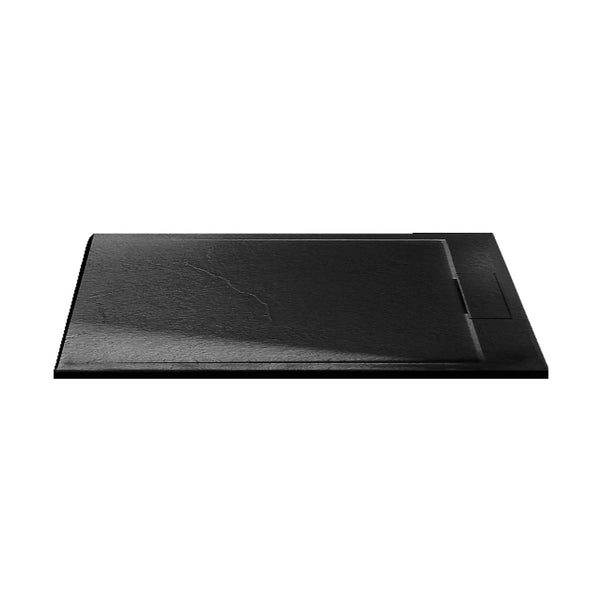 32"x60" matte black shower base for alcove or corner installation