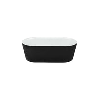 Bahli-BK-60-II Baignoire autoportante arrondie noire 60''