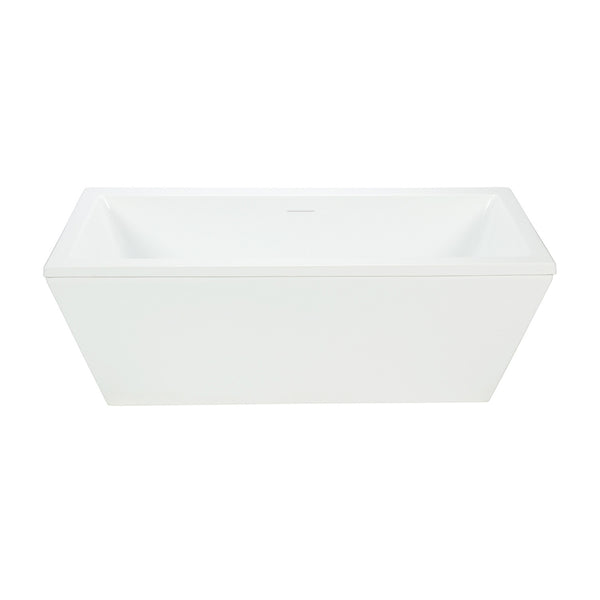 60’’ rectangular 2 pieces freestanding bathtub