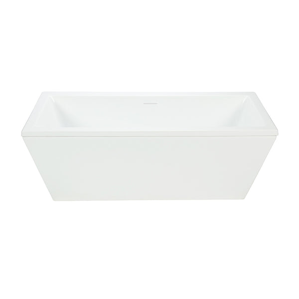 66’’ rectangular 2 pieces freestanding bathtub
