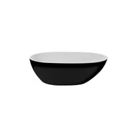 Bayo-66-BK Baignoire Autoportante Ovale Moderne 66'' blanche et noir lustré