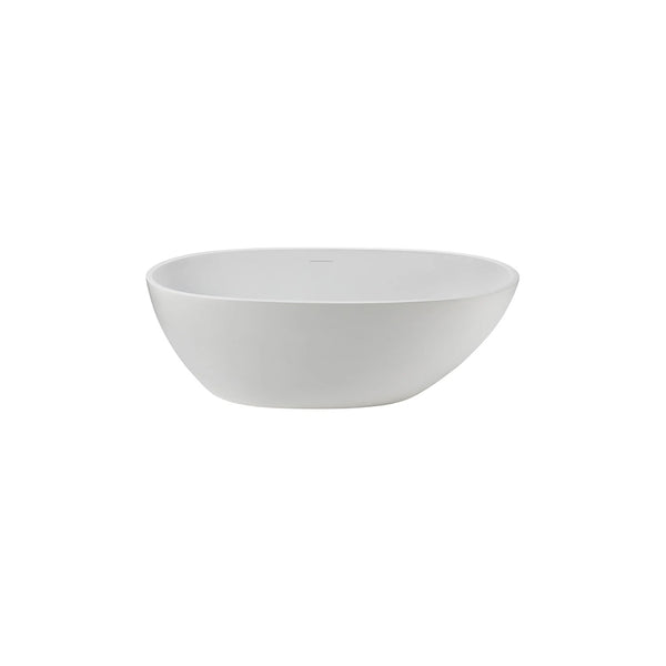 Boho-60-II 60’’ oval matte white freestanding bathtub