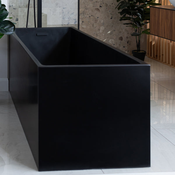 Bonno-II Baignoire Carrée Noir Mat