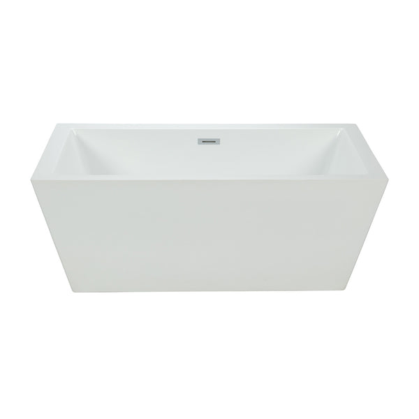 60’’ rectangular 1 piece freestanding bathtub