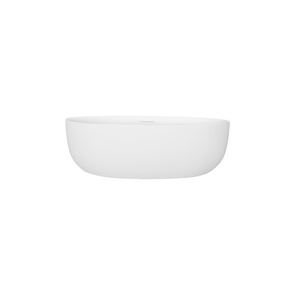 Bradley-60-MW Bain autoportant 60'' blanc mat