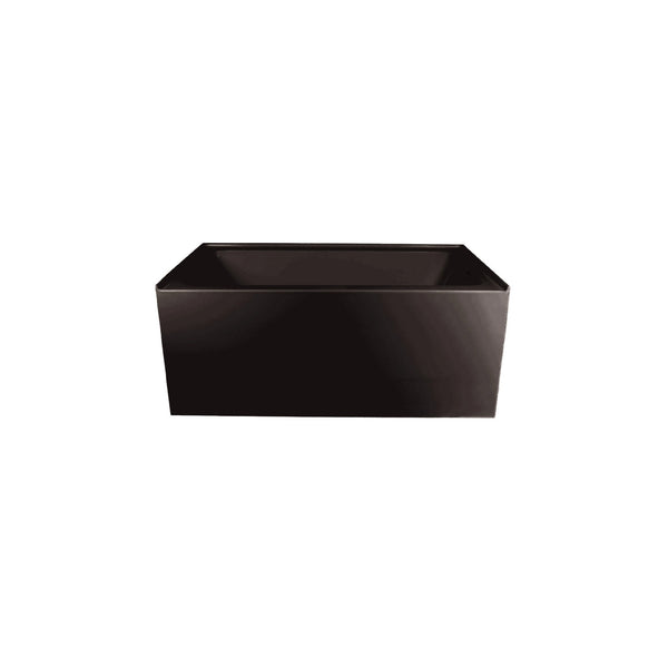 Brio-BK-R  Bain en alcôve droite 60'' noir mat