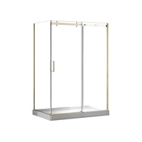 Panneau de retour de douche 32" en or brossé