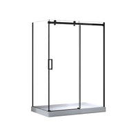 Cld-36BK-II Matte black return panel for 36'' shower