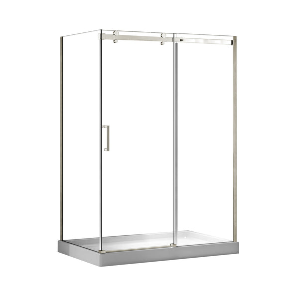 Panneau de retour de douche 36" en nickel brossé