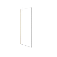 36" Shower Return Panel in Brushed Brass