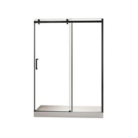 Cld-48BK-II 48'' matte black shower door