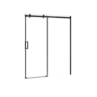 Porte de douche 60" en noir mat