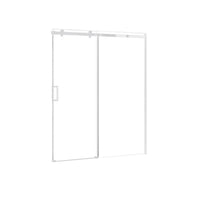 Porte de douche 60" en blanc mat