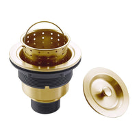 Crepine Panier GD Basket strainer in brushed gold