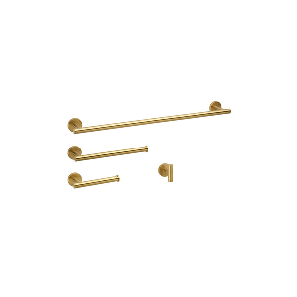 Daphne-GD Brushed brass (gold) round assorted accessory set