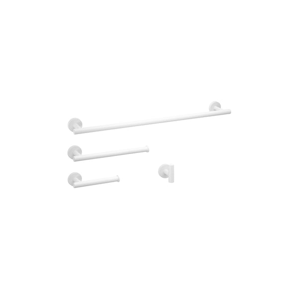 Daphne-W Matte white bathroom accessories