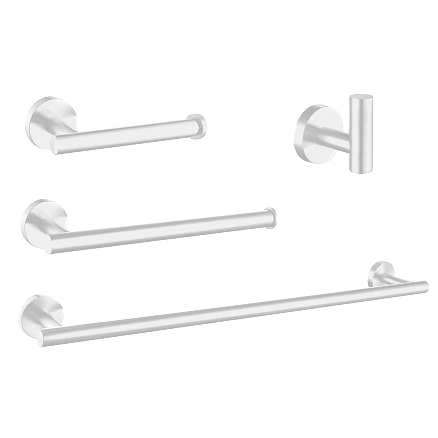 Matte white bathroom accessories – Agua Canada