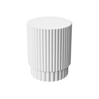 DEBBIE-W Banc de douche en surface solide blanc mat