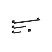 Dennis-BK Matte black square assorted accessory set
