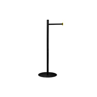 Dina-BK-GD Matte black and brushed brass (gold) freestanding paper holder