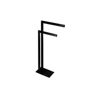 Dobi-BK Freestanding Towel Holder Square Black