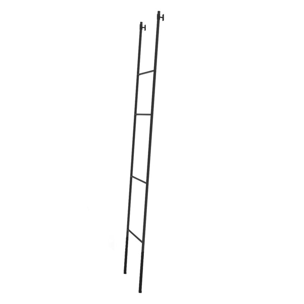 Decorative ladder and towel holder in matte black
