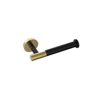 Donatella-BK-GD Matte Black & Gold Toilet Paper Holder