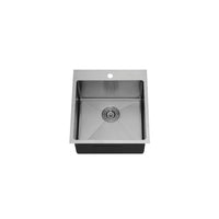 1 bowl, 14''X19'', top mount kitchen sink