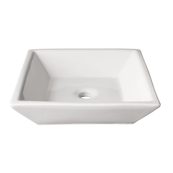 16’’X16’’ square porcelain vessel sink