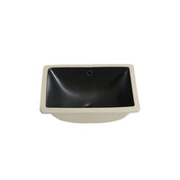 Lavabo sous plan en porcelaine noir mat 13’’X 18’’