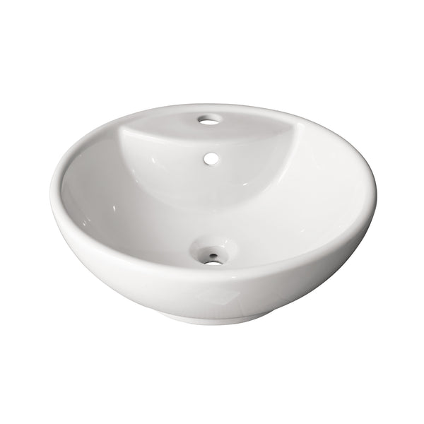Vasque ronde de porcelaine 18’’X18’’