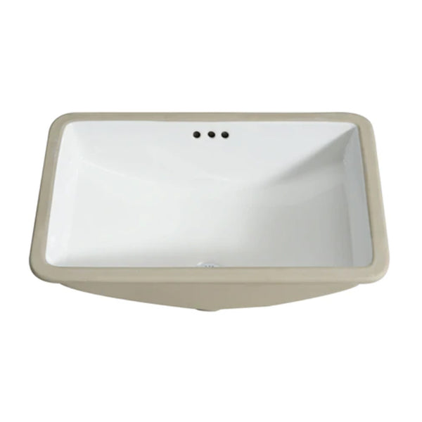 White undermount porcelain sink 15’’X23’’