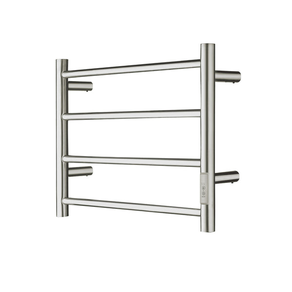 Brushed Nickel Towel Warmer 4 Bars Round
