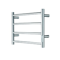 Chauffe-serviette à 4 barres fini chrome de forme rond