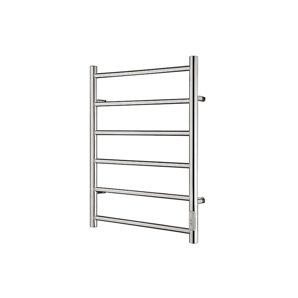 Brushed Nickel Towel Warmer 6 Bars Round