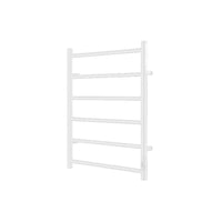 Chauffe-serviette arrondi 6 barres fini blanc lustré
